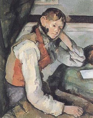 Paul Cezanne The Boy in a Red Waistcoat (mk35) oil painting picture